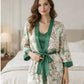 Green Digital Print 5 Piece Nightwear Set – Premium Women Sleepwear | FREE shipping over USA